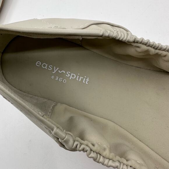 Easy Spirit Gessica Flats e360 Collection Women's 10.5M Cream/Glitter Cap Toe - Picture 6 of 8
